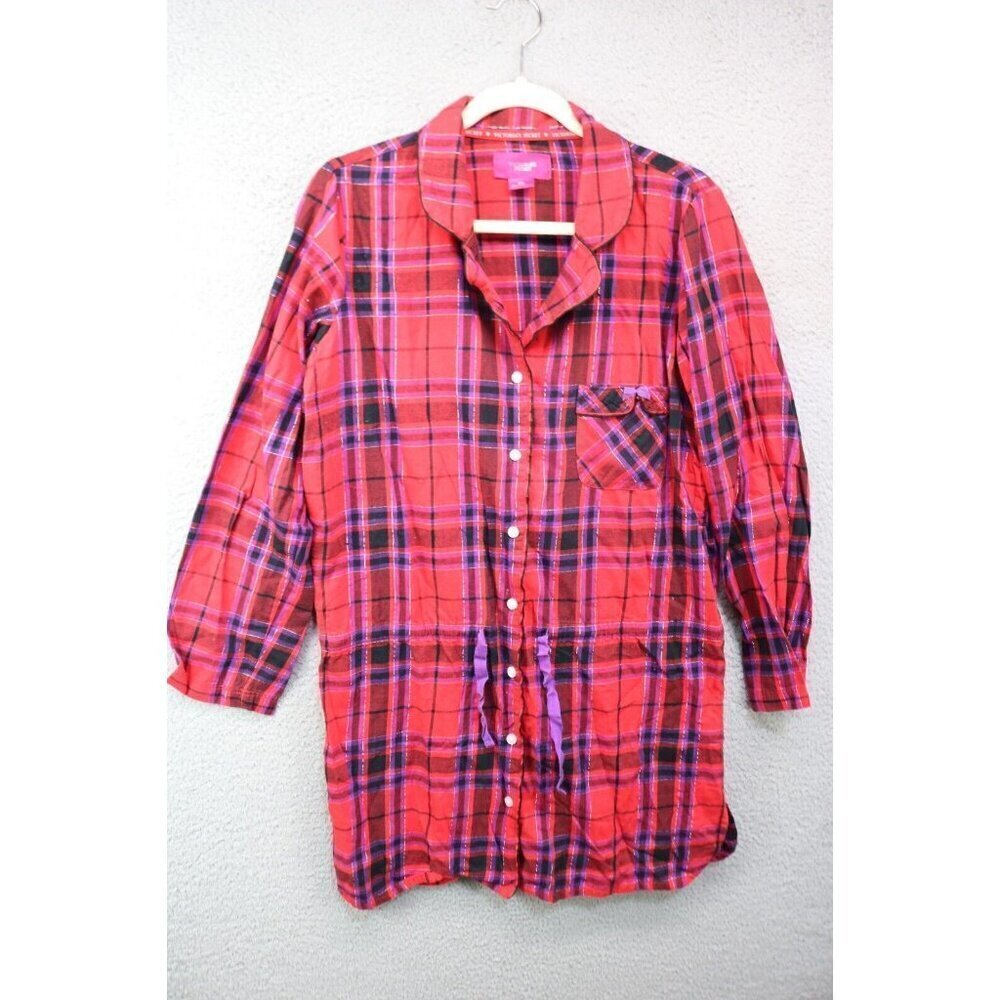 Victoria's Secret Women's Long Sleeve Sleepshirt-Size Medium